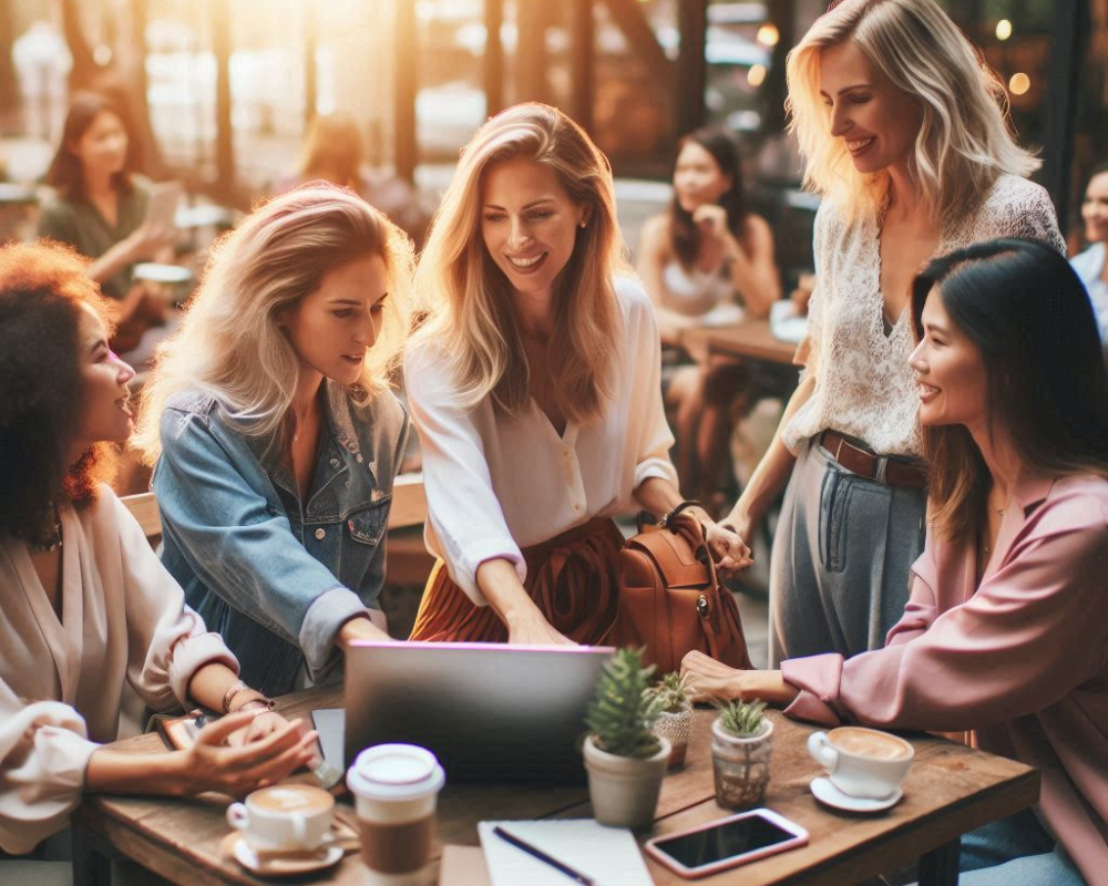 Photo of Women Digital Nomads in a Collaborative Setting