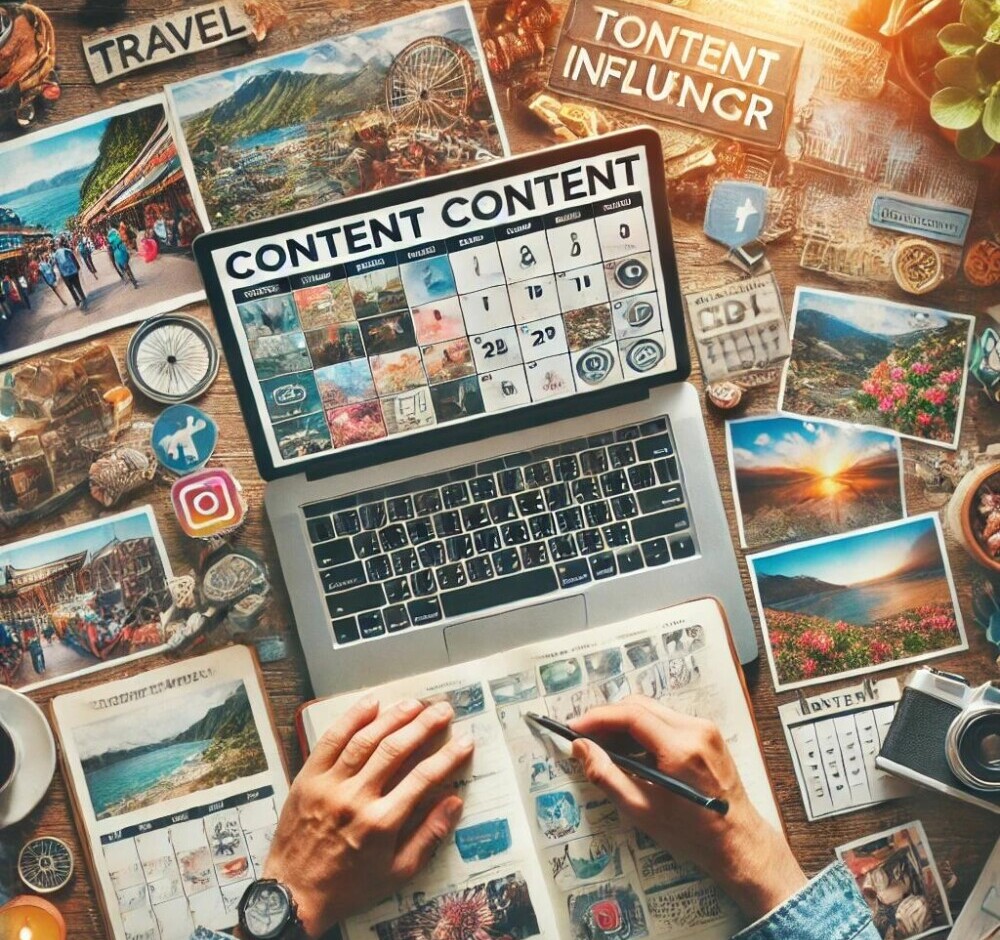 AI Image of a content creation calenedar