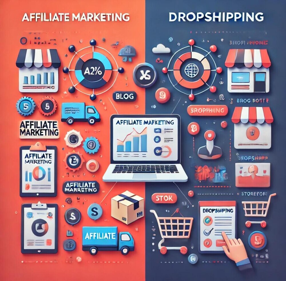 affiliate marketing vs dropshipping
