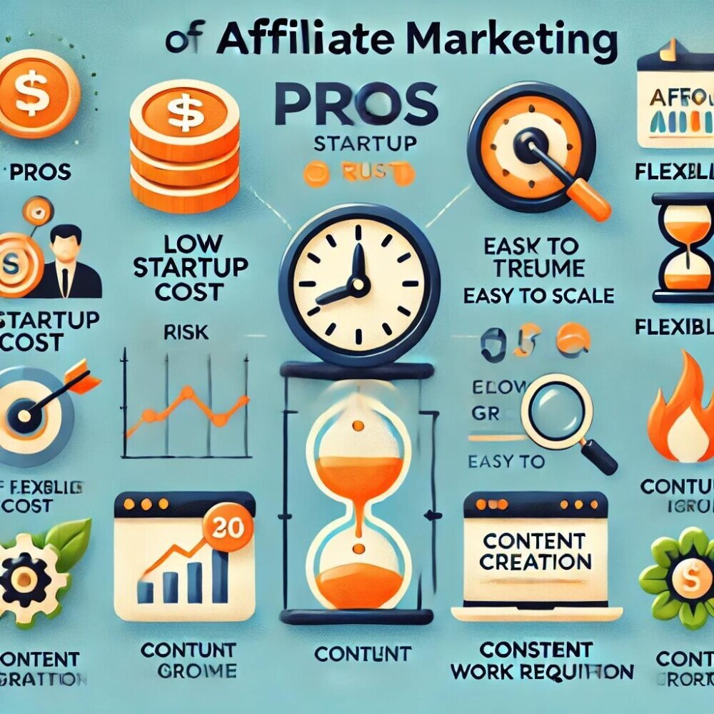 Pros and Cons of affiliate marketing